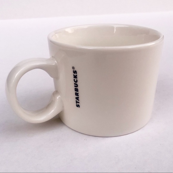 Starbucks Wide Mouth White Coffee Tea Cup Ceramic Handle Mug EUC 12 Oz. - Picture 2 of 4